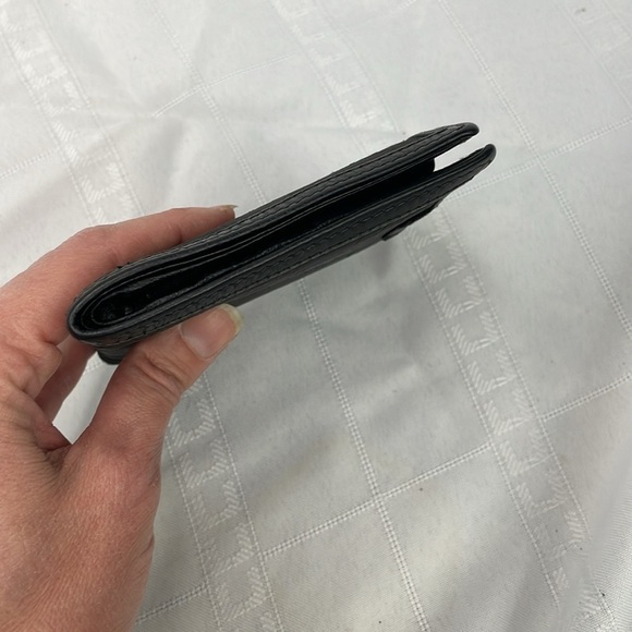 Gucci Bifold Compact Wallet GG Guccissima Monogram Canvas Black Web Tab - Picture 6 of 17